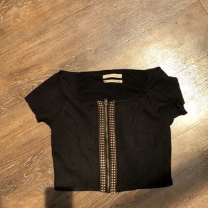 Urban outfitters black Crop top